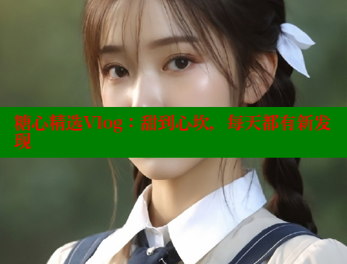 糖心精选Vlog：甜到心坎，每天都有新发现 糖心vlong官方网站 第1张