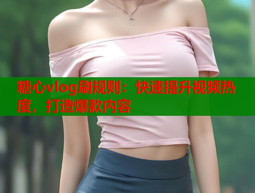 糖心vlog刷规则：快速提升视频热度，打造爆款内容  第1张