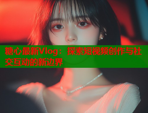 糖心最新Vlog：探索短视频创作与社交互动的新边界