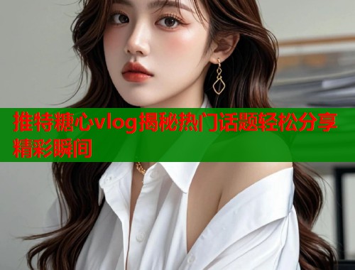 推特糖心vlog揭秘热门话题轻松分享精彩瞬间