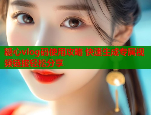 糖心vlog码使用攻略 快速生成专属视频链接轻松分享
