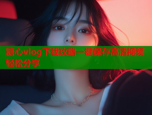 糖心vlog下载攻略一键保存高清视频轻松分享  第2张