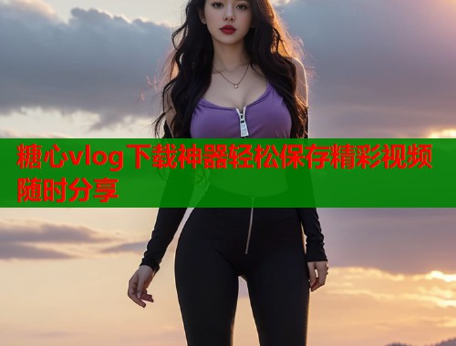 糖心vlog下载神器轻松保存精彩视频随时分享