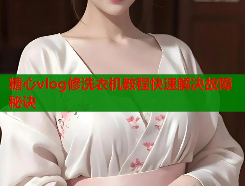 糖心vlog修洗衣机教程快速解决故障秘诀  第2张